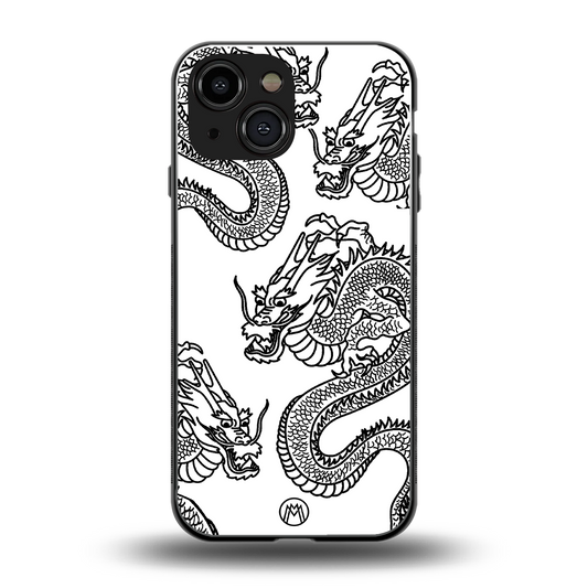 dragons lite back phone cover | glass case for iphone 13 mini