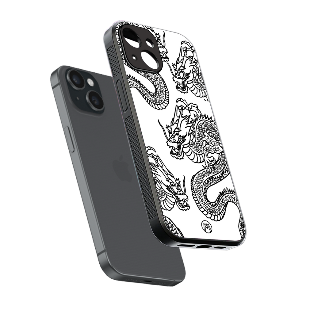 dragons lite back phone cover | glass case for iphone 13 mini