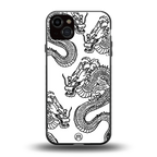 dragons lite back phone cover | glass case for iphone 14 plus