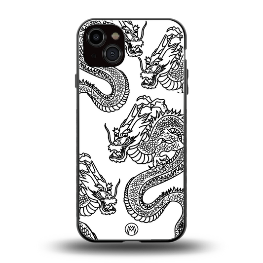 dragons lite back phone cover | glass case for iphone 14 plus