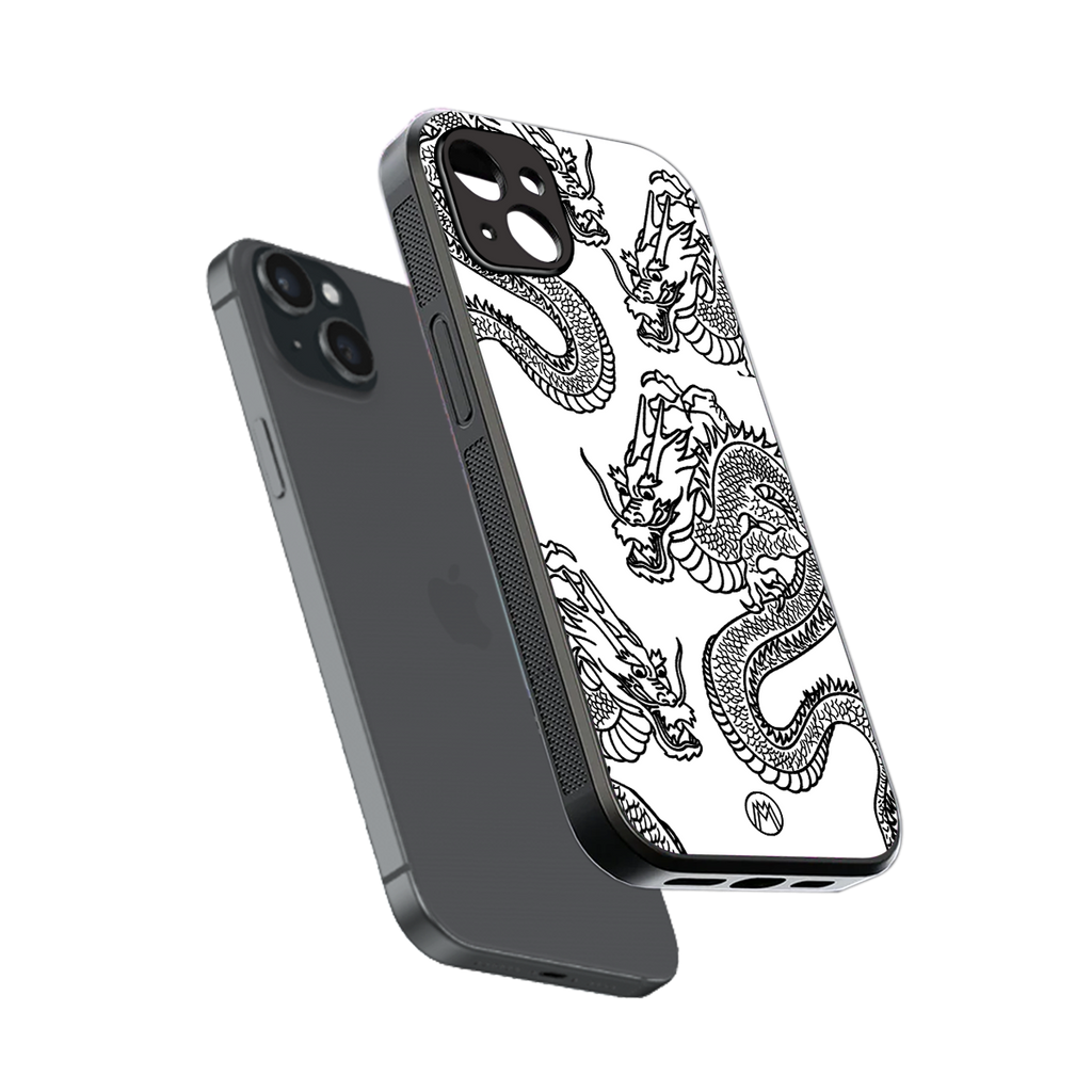 dragons lite back phone cover | glass case for iphone 14 plus