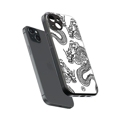 dragons lite back phone cover | glass case for iphone 14 plus