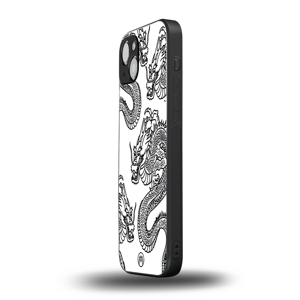 dragons lite back phone cover | glass case for iphone 15 plus