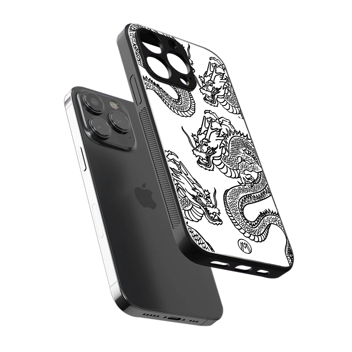 dragons lite back phone cover | glass case for iphone 15 pro max