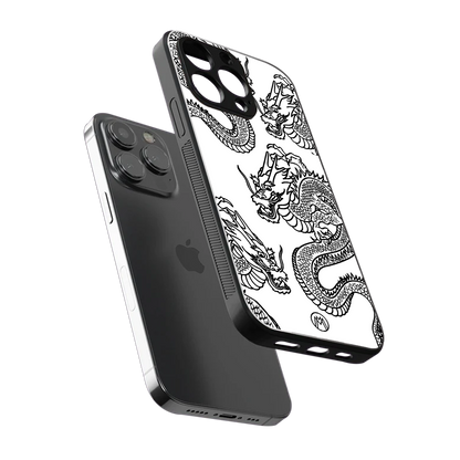dragons lite back phone cover | glass case for iphone 14 pro max