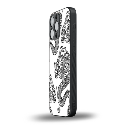 dragons lite back phone cover | glass case for iphone 14 pro max