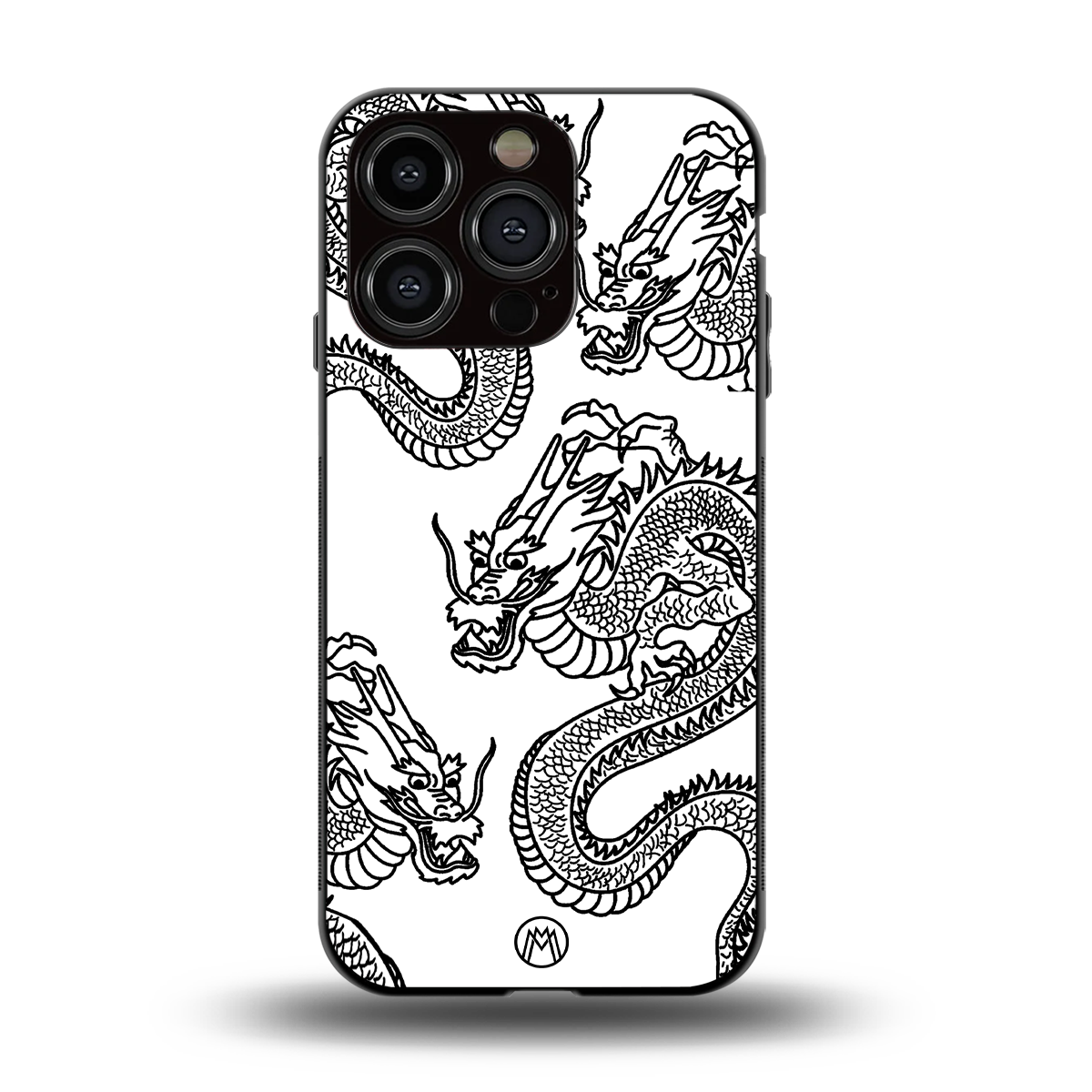 dragons lite back phone cover | glass case for iphone 15 pro