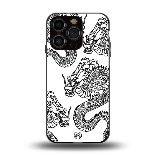 dragons lite back phone cover | glass case for iphone 15 pro