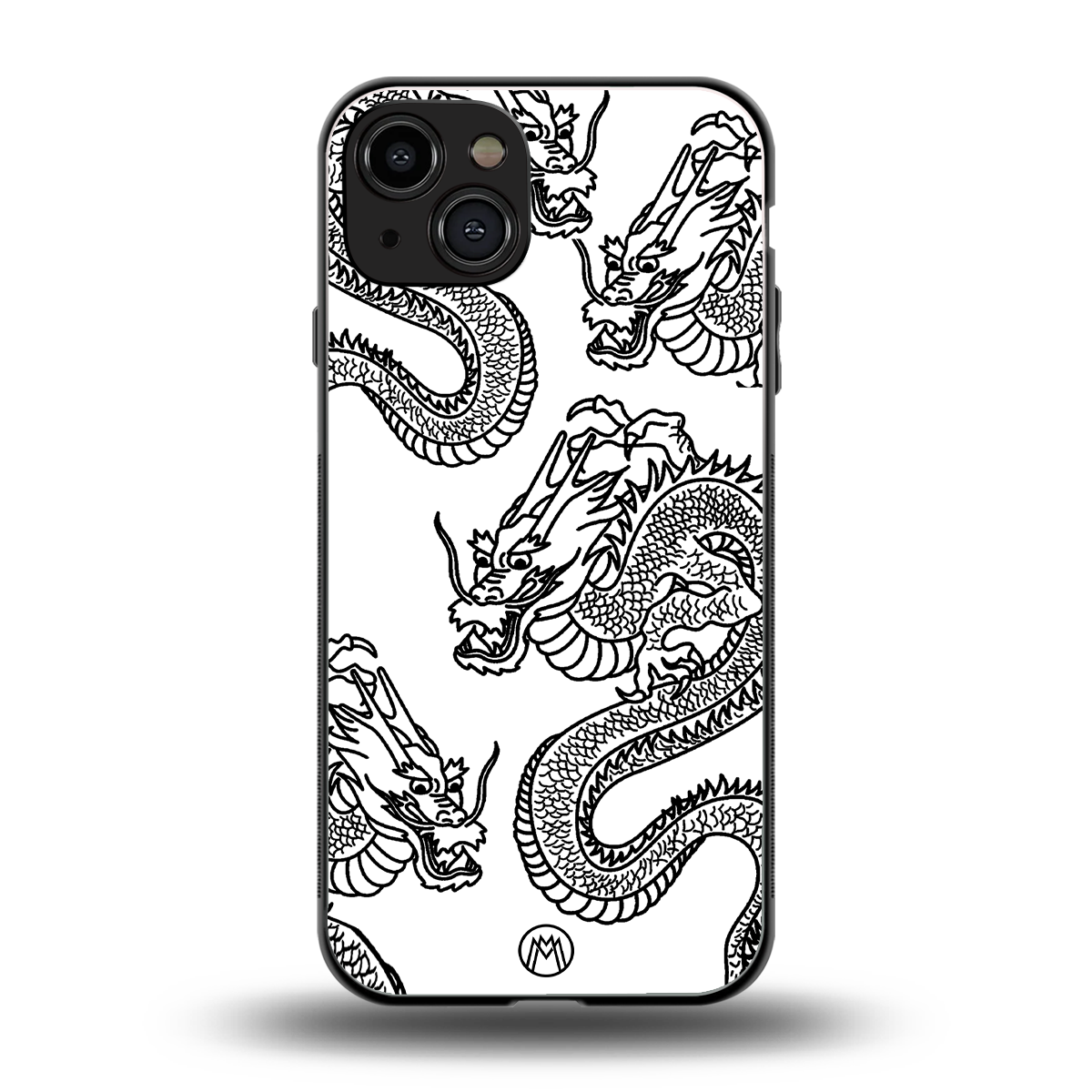 dragons lite back phone cover | glass case for iphone 15