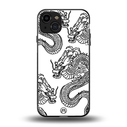 dragons lite back phone cover | glass case for iphone 15
