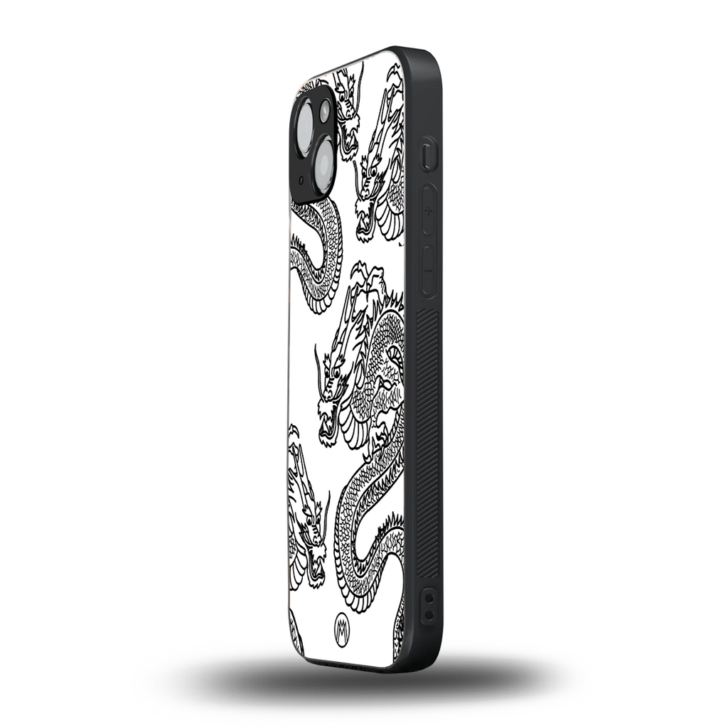 dragons lite back phone cover | glass case for iphone 15