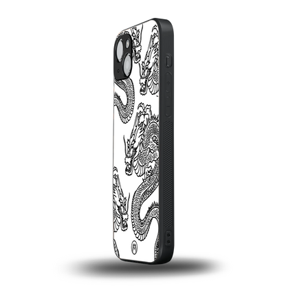 dragons lite back phone cover | glass case for iphone 15