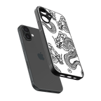 dragons lite back phone cover | glass case for iphone 16 plus