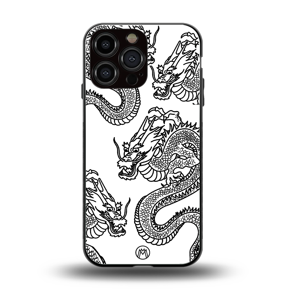 dragons lite back phone cover | glass case for iphone 16 pro max
