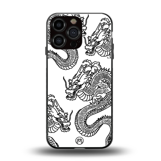 dragons lite back phone cover | glass case for iphone 16 pro max