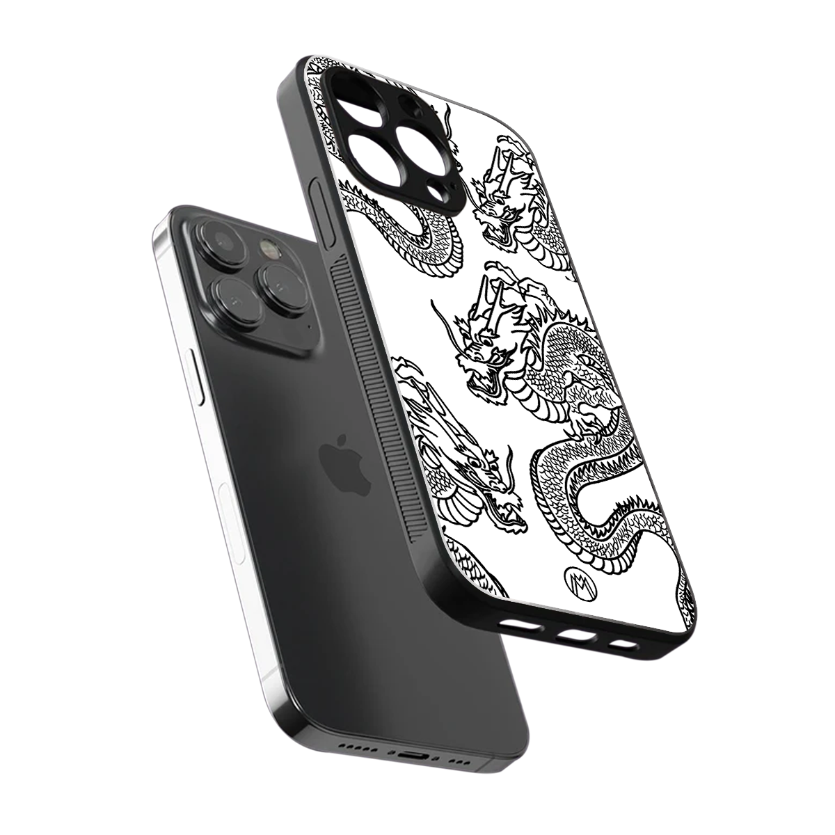dragons lite back phone cover | glass case for iphone 16 pro max