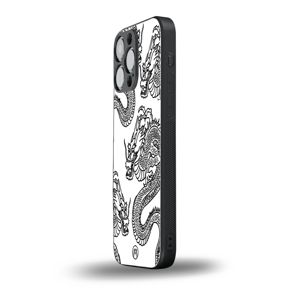 dragons lite back phone cover | glass case for iphone 16 pro max