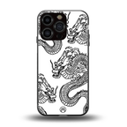 dragons lite back phone cover | glass case for iphone 16 pro