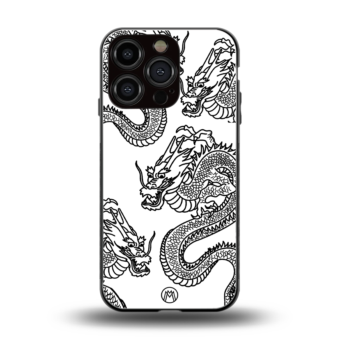 dragons lite back phone cover | glass case for iphone 16 pro