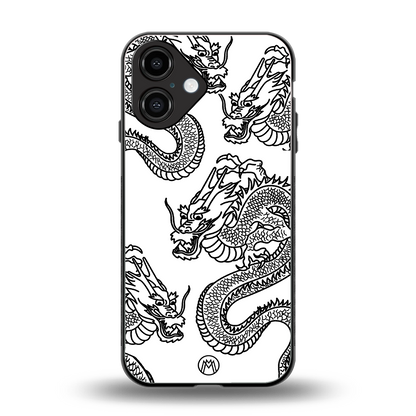 dragons lite back phone cover | glass case for iphone 16