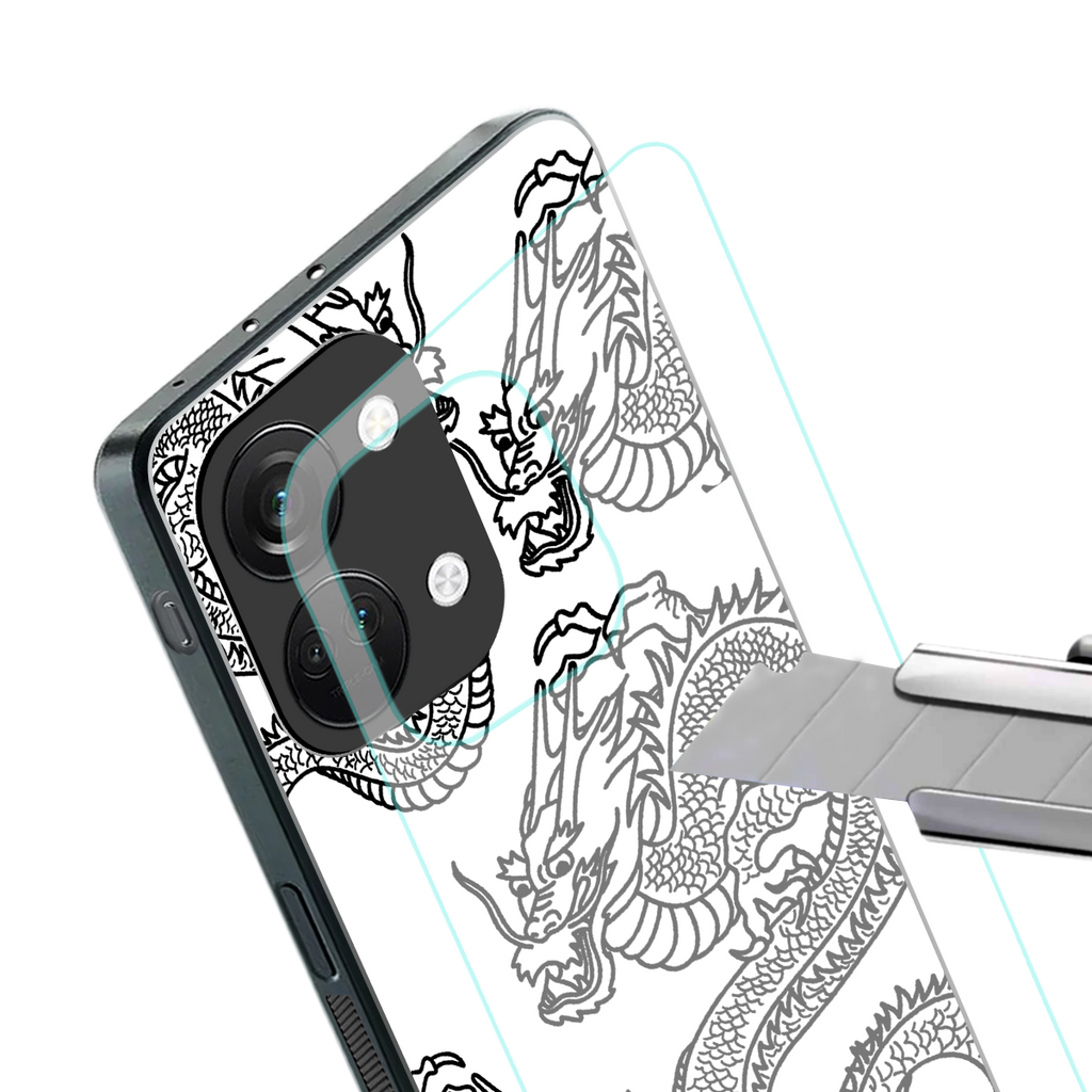 dragons lite back phone cover | glass case for oneplus nord 3