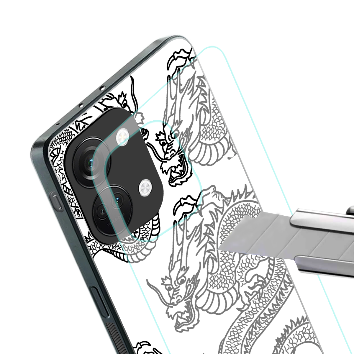 dragons lite back phone cover | glass case for oneplus nord 3
