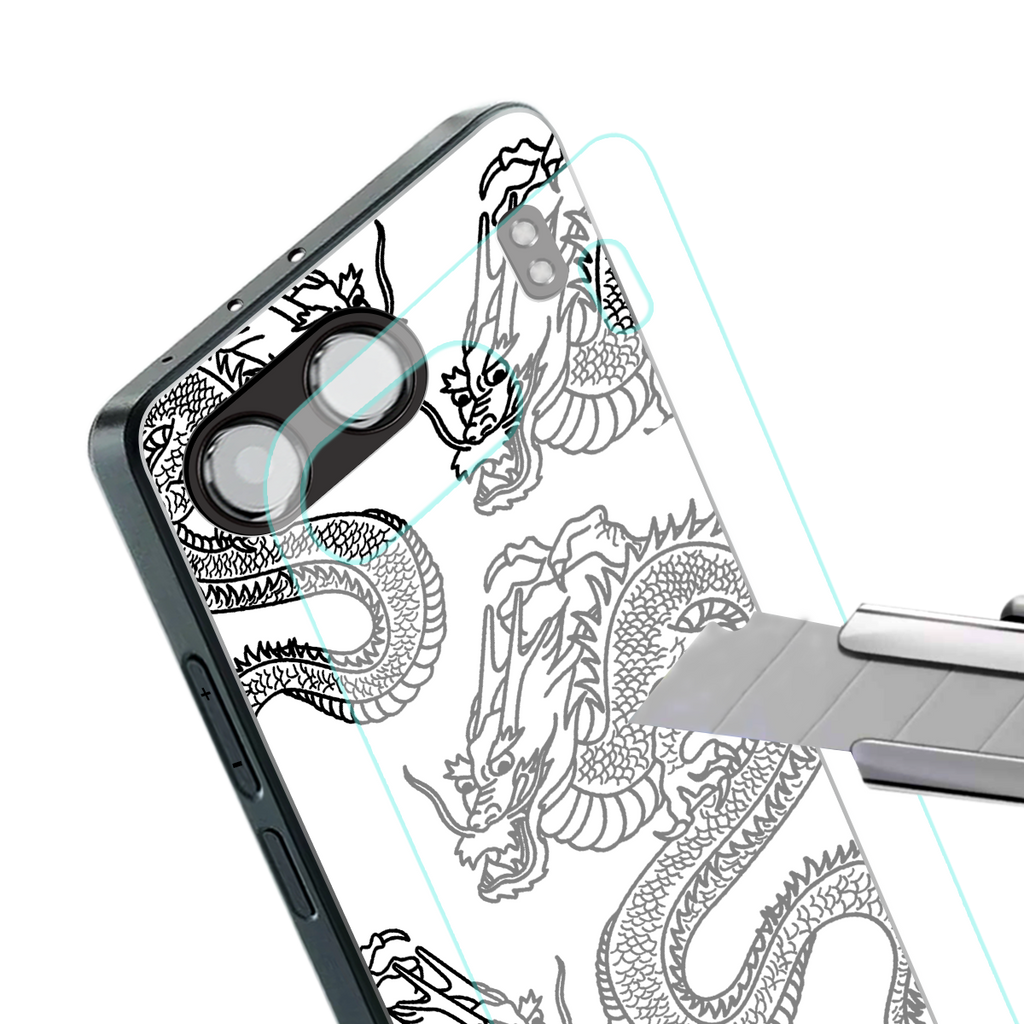 dragons lite back phone cover | glass case for oneplus nord 4