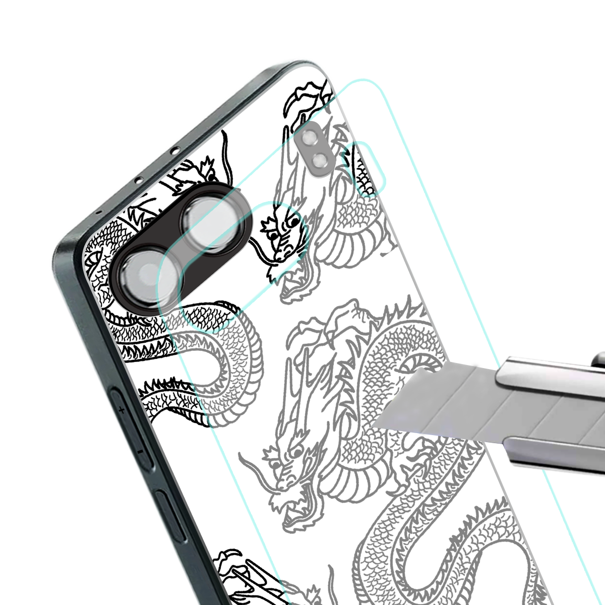 dragons lite back phone cover | glass case for oneplus nord 4