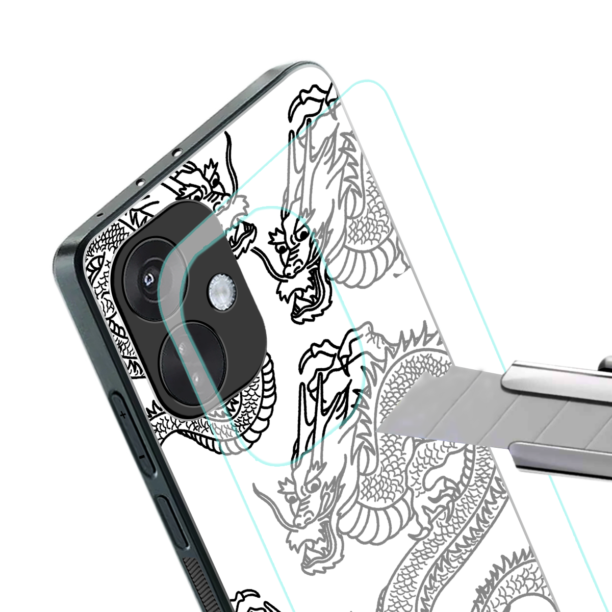 dragons lite back phone cover | glass case for oneplus nord ce 3