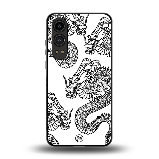 dragons lite back phone cover | glass case for oneplus nord ce 4 lite