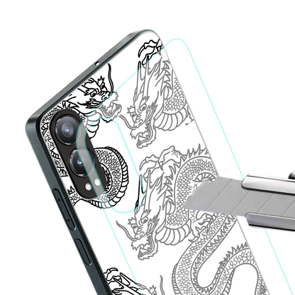 dragons lite back phone cover | glass case for oneplus nord ce 4 lite