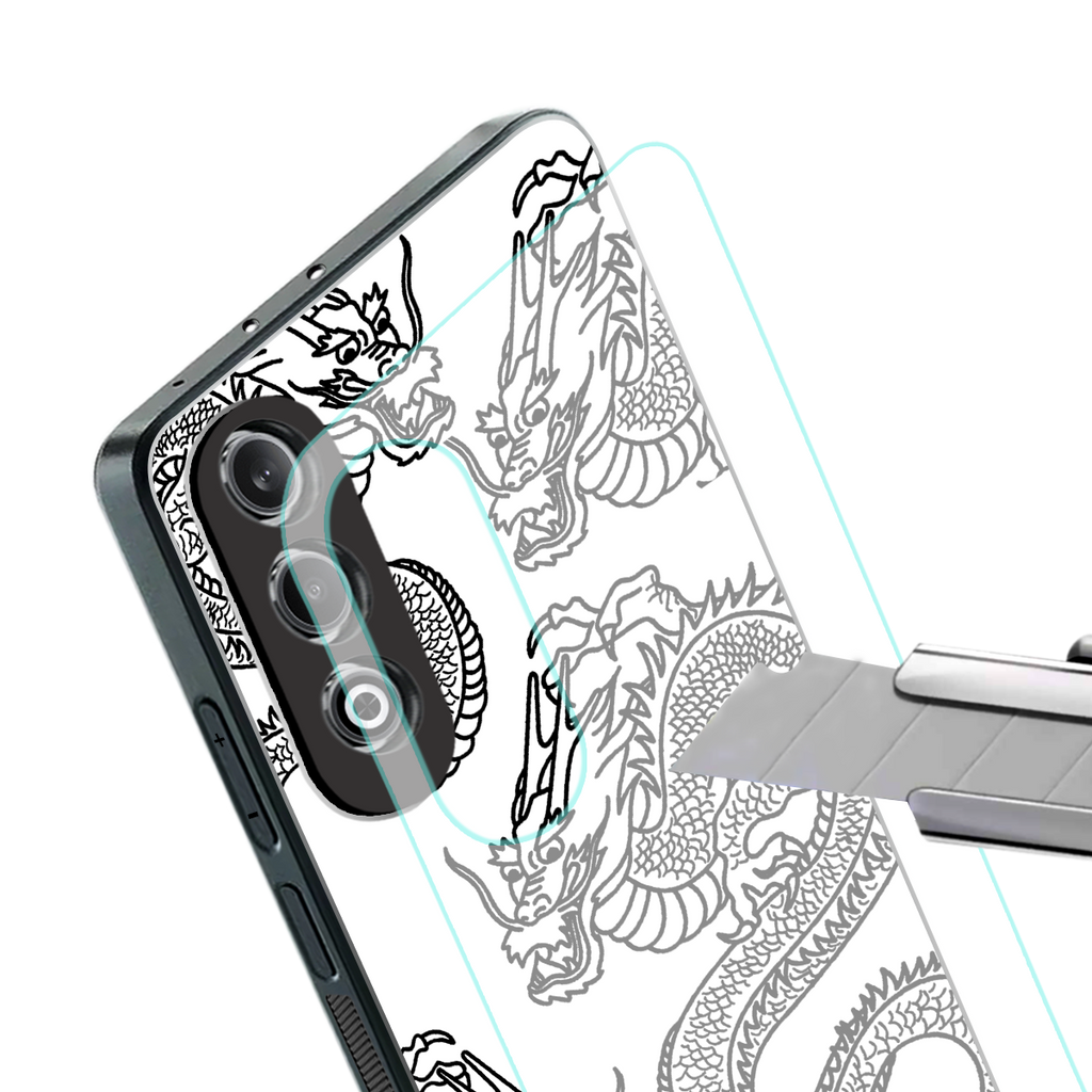 dragons lite back phone cover | glass case for oneplus nord ce 4