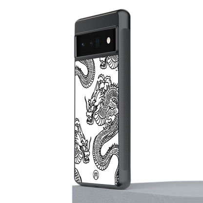 dragons lite back phone cover | glass case for google pixel 6 pro