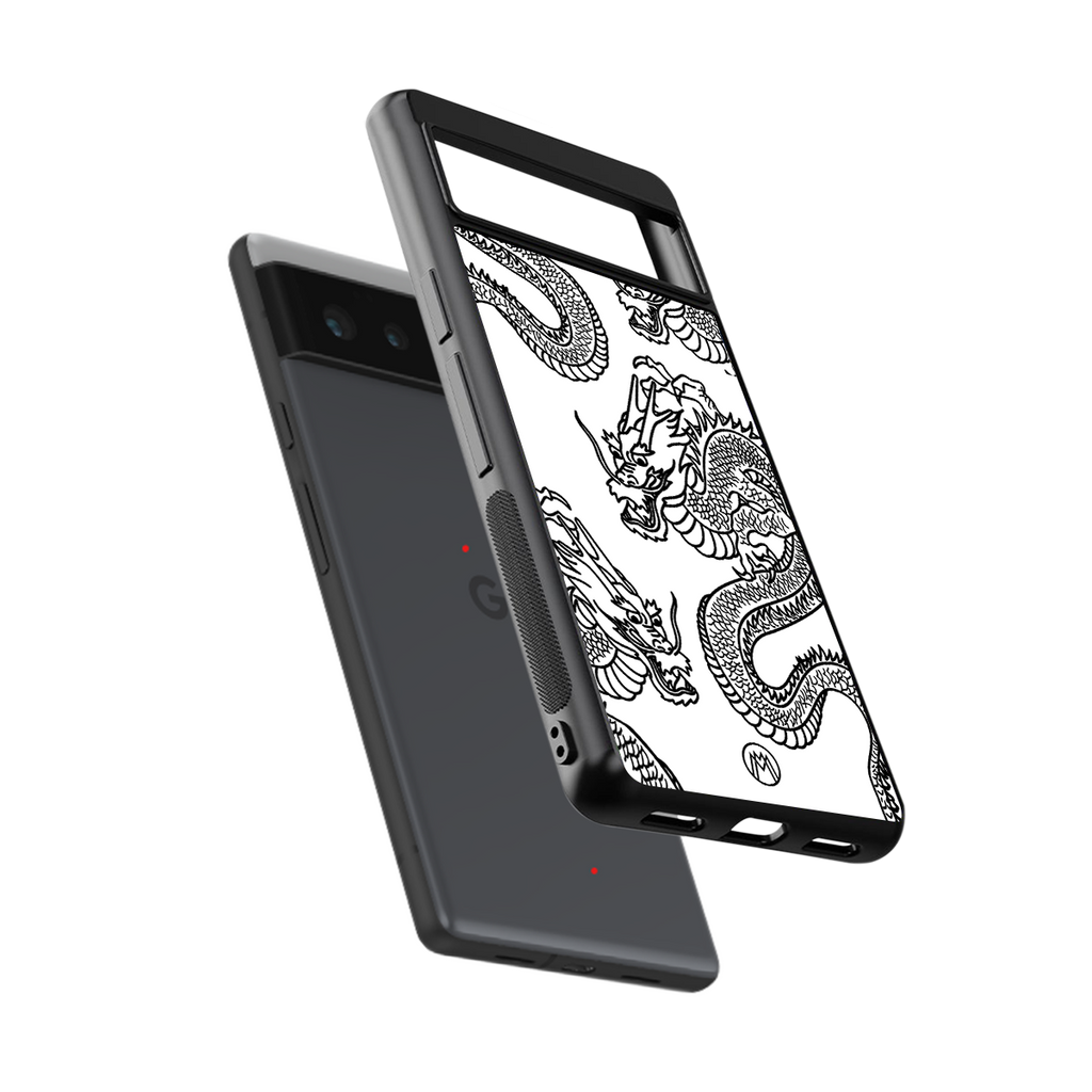 dragons lite back phone cover | glass case for google pixel 6