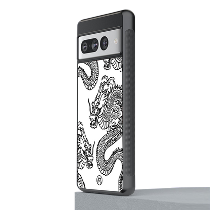 dragons lite back phone cover | glass case for google pixel 7 pro