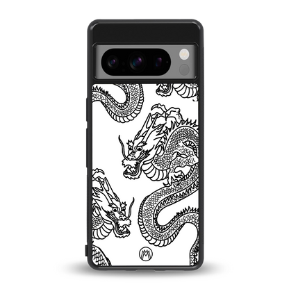 dragons lite back phone cover | glass case for google pixel 8 pro