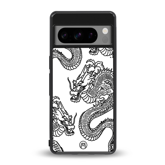 dragons lite back phone cover | glass case for google pixel 8 pro