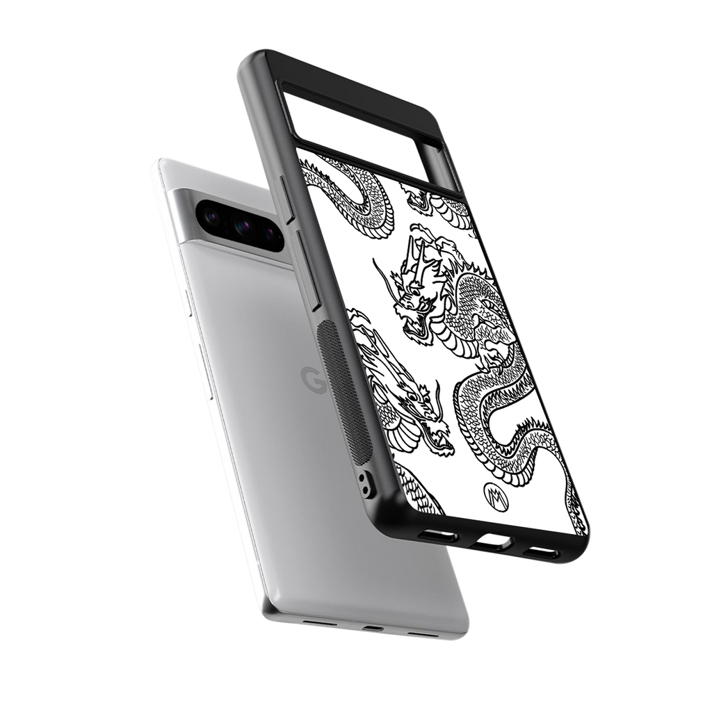 dragons lite back phone cover | glass case for google pixel 8 pro