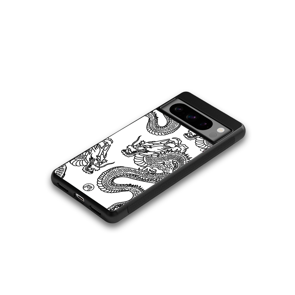 dragons lite back phone cover | glass case for google pixel 8 pro