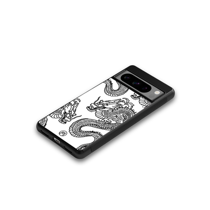 dragons lite back phone cover | glass case for google pixel 8 pro