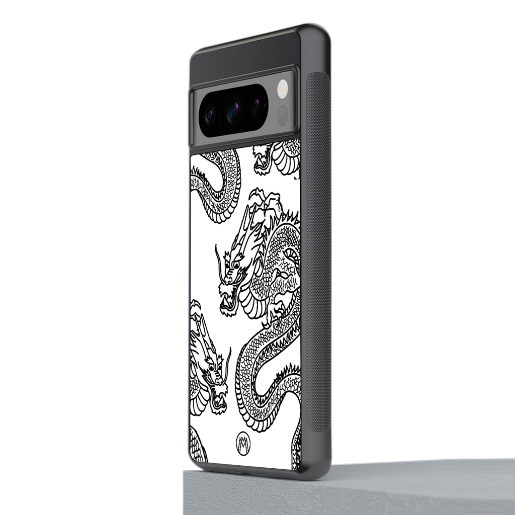 dragons lite back phone cover | glass case for google pixel 8 pro