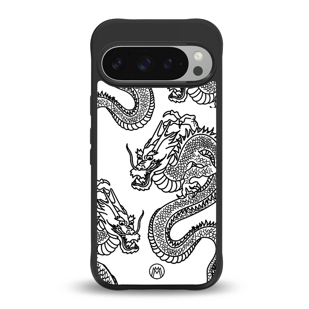 dragons lite back phone cover | glass case for google pixel 9 pro xl