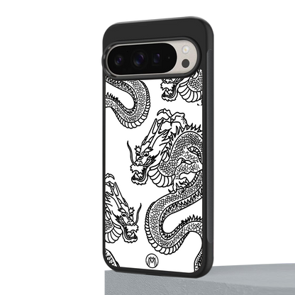 dragons lite back phone cover | glass case for google pixel 9 pro