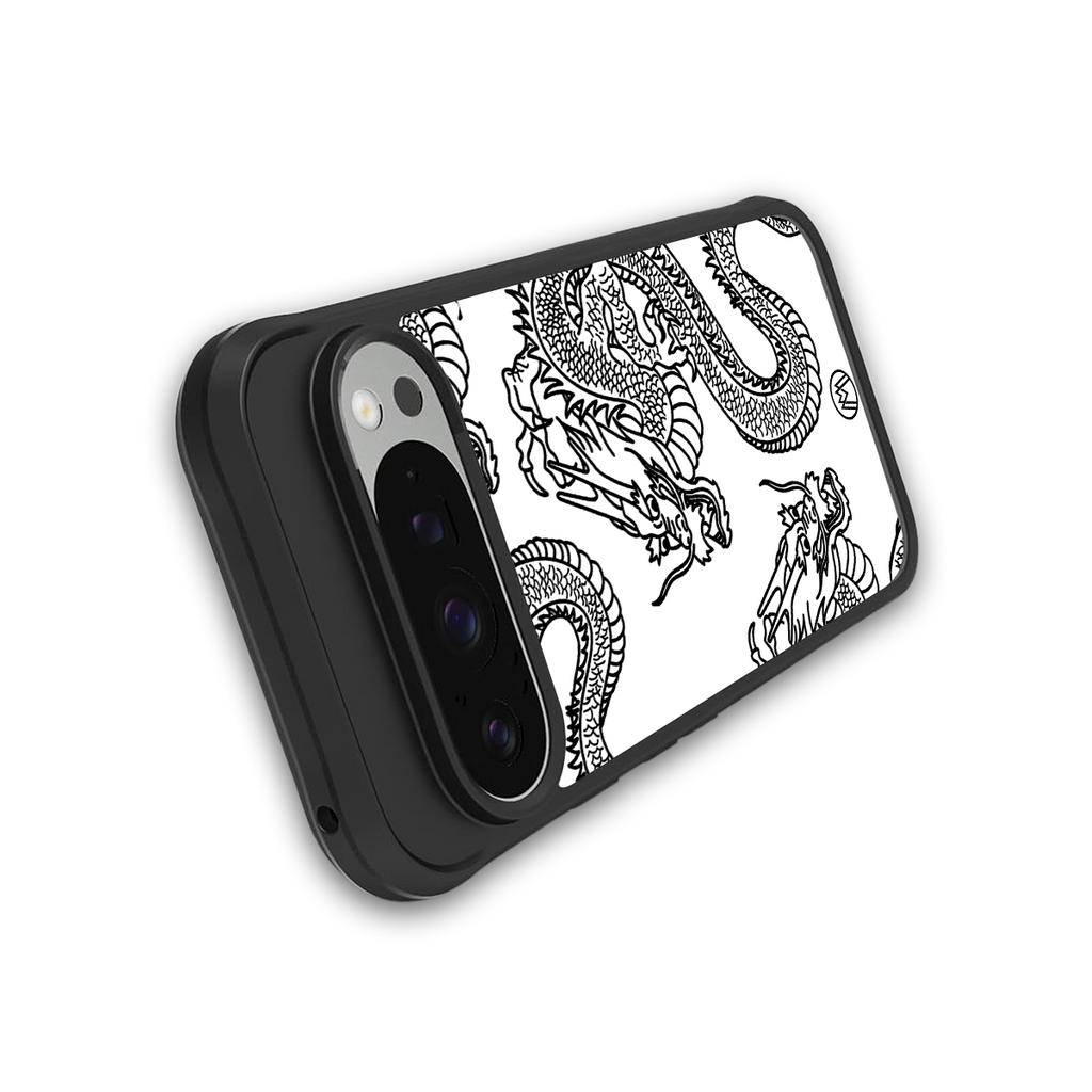 dragons lite back phone cover | glass case for google pixel 9 pro