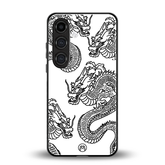 dragons lite back phone cover | glass case for samsung galaxy s24 fe