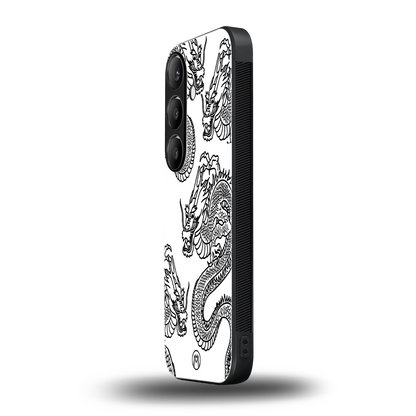 dragons lite back phone cover | glass case for samsung galaxy s24 fe
