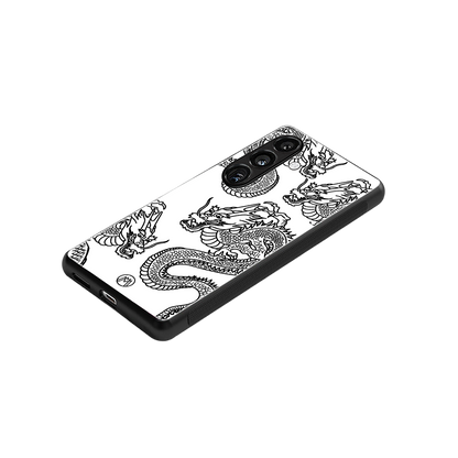 dragons lite back phone cover | glass case for samsung galaxy s24 fe