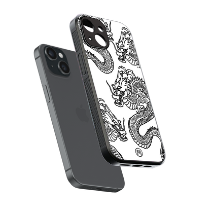 dragons lite back phone cover | glass case for iphone 15
