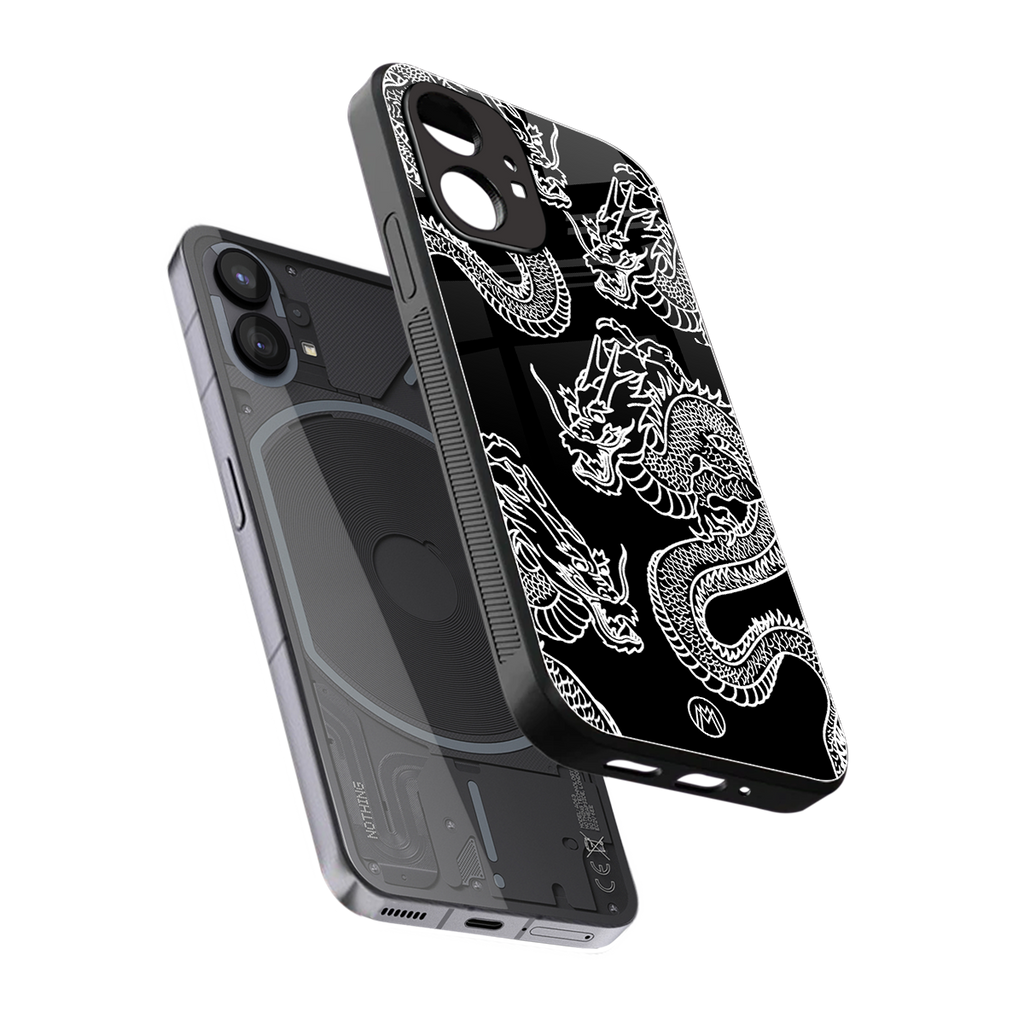dragons back phone cover | glass case for nothing phone 1