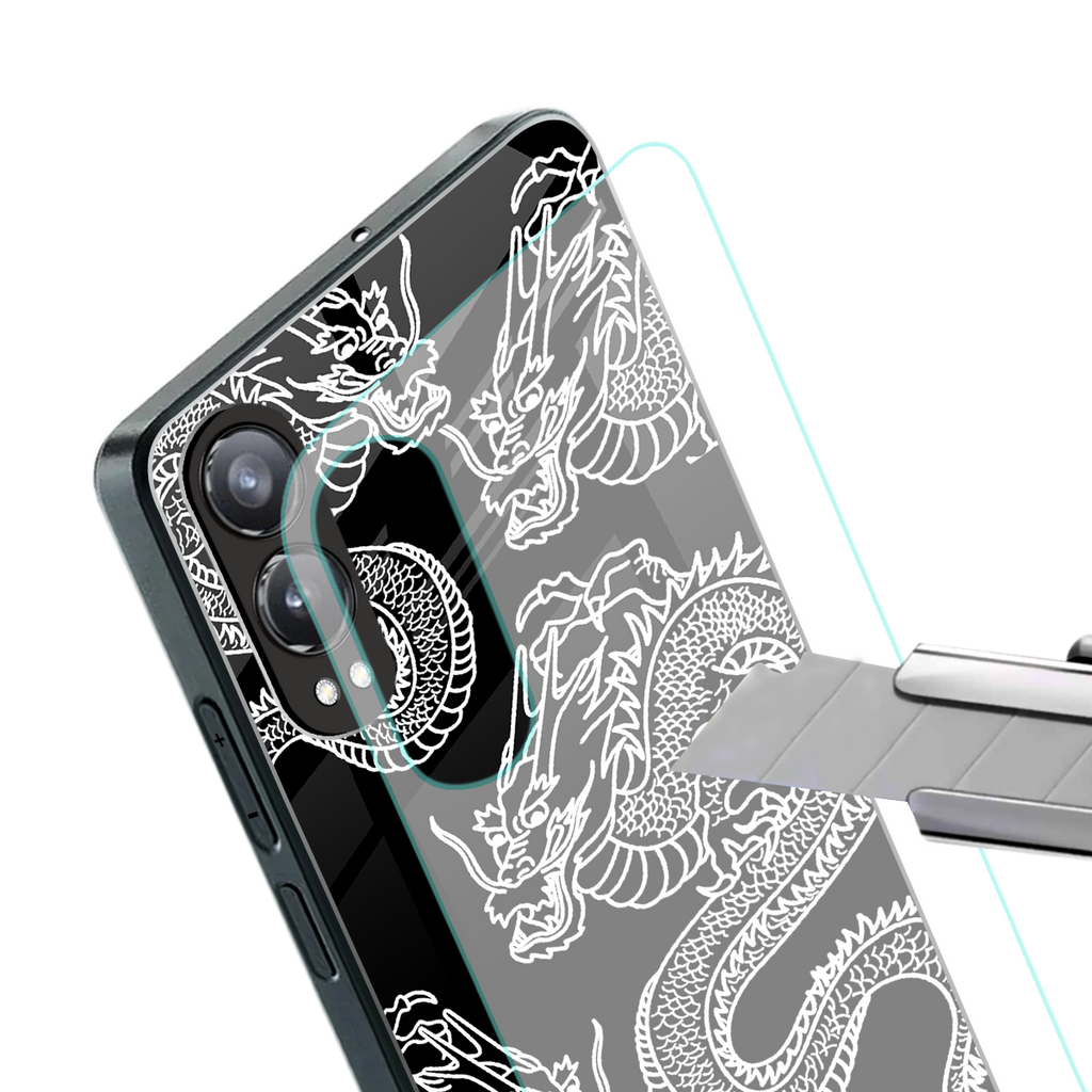 dragons back phone cover | glass case for oneplus nord ce 4 lite